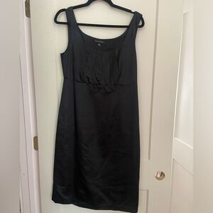 Banana Republic black satin dress